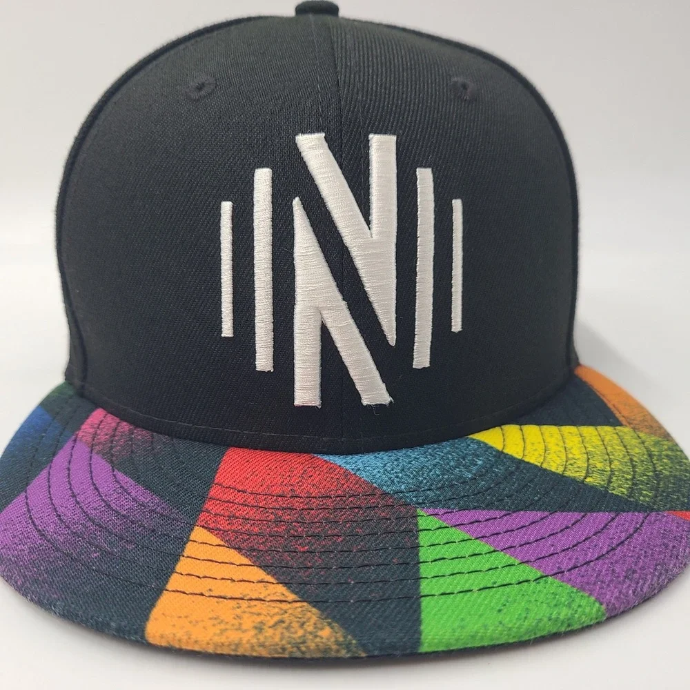 Nashville SC Hat Snapback New Era 9Fifty Black Rainbow MLS Soccer Pride LGBT Men